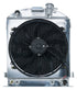 1932 Lowboy Chevy Engine Aluminum Performance Radiator And 16 Inch Fan Kit Cold Case Radiators